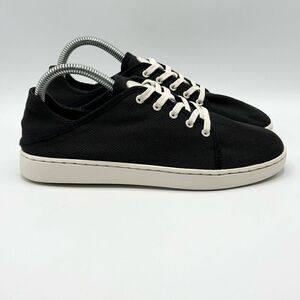 OluKai Pehueali Black Lace Up Slip On Sneakers - Women’s US 7